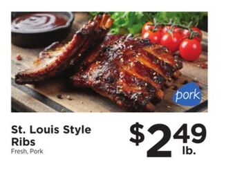 ShopRite St. louis style ribs offer