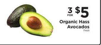 ShopRite Organic hass avocados offer