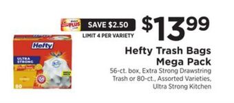 ShopRite Trash bags mega pack offer