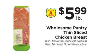 ShopRite Thin sliced chicken breast offer