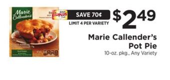 ShopRite Pot pie offer