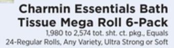 ShopRite Essentials bath tissue mega roll 6-pack offer