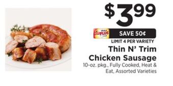 ShopRite Chicken sausage offer