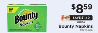 ShopRite Napkins offer