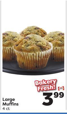 Weis Markets Large muffins offer