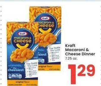 Albertsons Kraft macaroni & cheese dinner offer