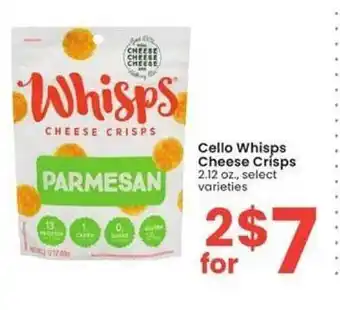 Albertsons Cello whisps cheese crisps offer