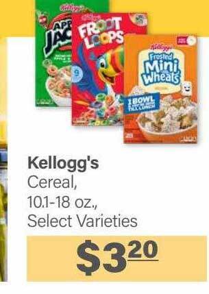 Commissary Kellogg's cereal offer