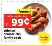 Lidl Chicken drumsticks, family pack offer