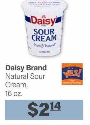 Commissary Daisy brand natural sour cream offer