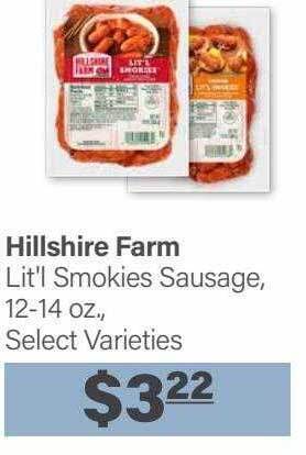 Commissary Hillshire farm lit'l smokies sausage offer