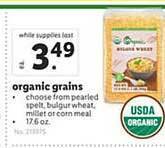 Lidl Organic grains offer