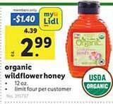 Lidl Organic wildflower honey offer