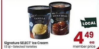 Albertsons Signature select ice cream offer