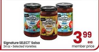 Albertsons Signature select salsa offer