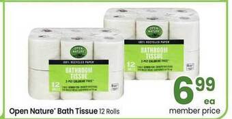 Albertsons Open nature bath tissue offer