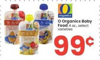 Albertsons O organics baby food offer