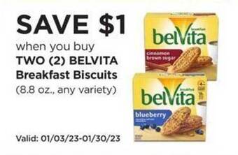 Albertsons Belvita breakfast biscuits offer