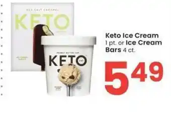 Albertsons Keto ice cream or bars offer