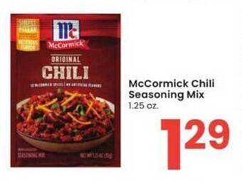 Albertsons Mccormick chili seasoning mix offer