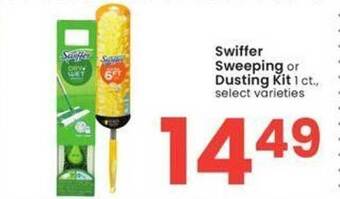 Albertsons Swiffer sweeping or dusting kit offer