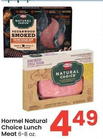 Albertsons Hormel natural choice lunch meat offer