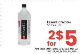 Albertsons Essentia water offer