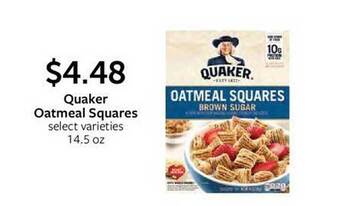 Fareway Quaker oatmeal squares offer