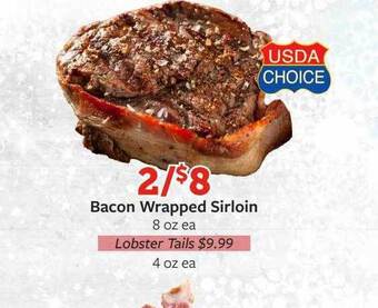 Fareway Bacon wrapped sirloin offer