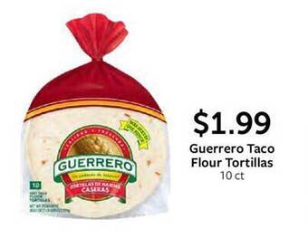 Fareway Guerrero taco flour tortillas offer