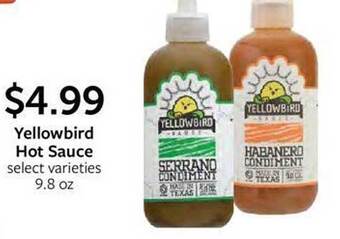 Fareway Yellowbird hot sauce offer