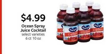 Fareway Ocean spray juice cocktail offer