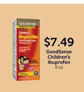 Fareway Goodsense children's ibuprofen offer
