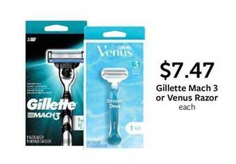 Fareway Gillette mach 3 or venus razor offer