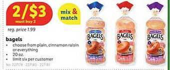 Lidl Bagels offer