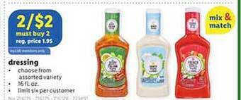 Lidl Dressing offer