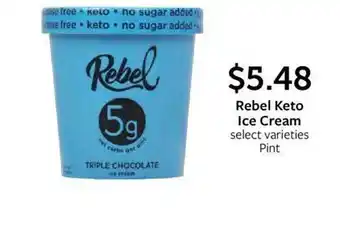 Fareway Rebel keto ice cream offer