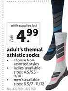 Lidl Adult's thermal athletic socks offer