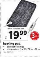 Lidl Heating pad offer