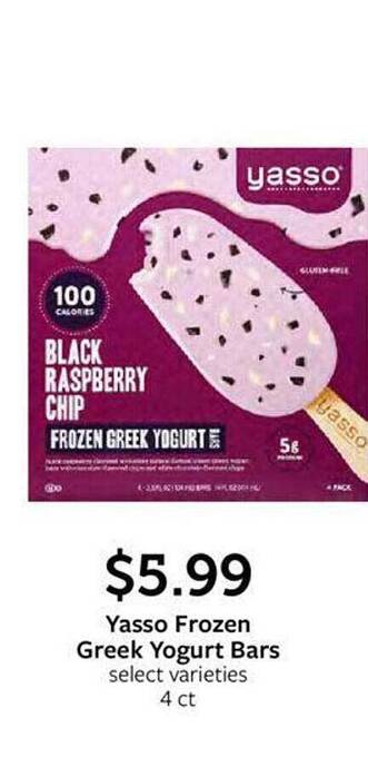 Fareway Yasso frozen greek yogurt bars offer