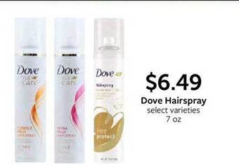 Fareway Dove hairspray offer