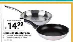 Lidl Stainless steel fry pan offer