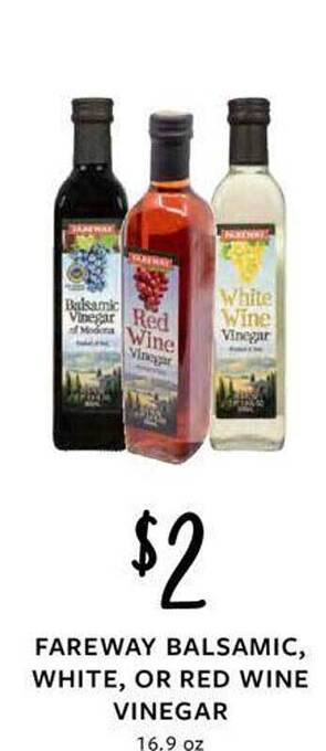 Fareway Fareway balsamic, white or red wine vinegar offer