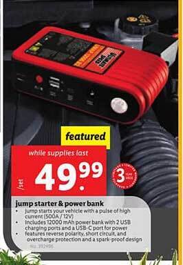 Lidl Jump starter & power bank offer