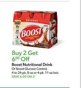 Publix Boost nutritional drink offer