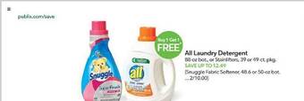 Publix All laundry detergent offer