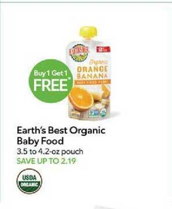 Publix Earth's best organic baby food offer