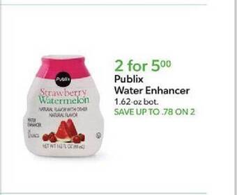 Publix Publix water enhancer offer