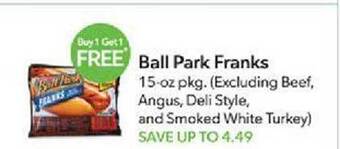 Publix Ball park franks offer
