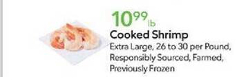 Publix Cooked shrimp offer